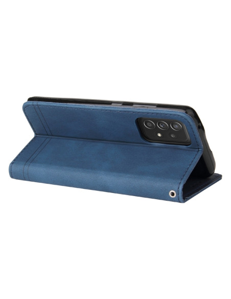 Cover Galaxy A52 5G Flip Leather Blu | Melacompro