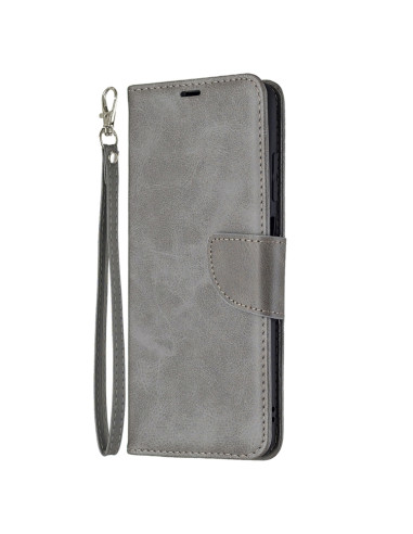 Cover Samsung Galaxy A03s Pelle Lambskin Grigio | Melacompro