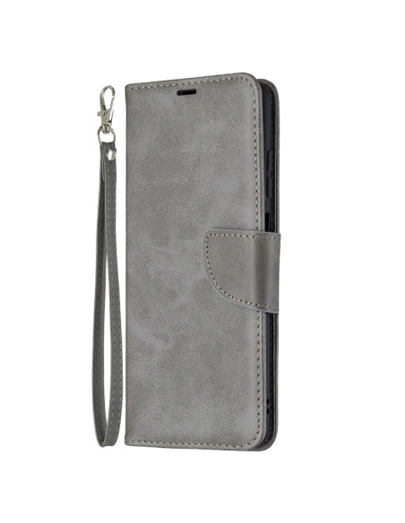 Cover Samsung Galaxy A03s Pelle Lambskin Grigio | Melacompro