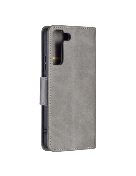 Cover Galaxy S22+ 5G Pelle Grigia Flip Grigio | Melacompro