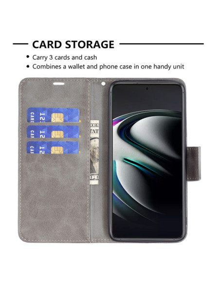 Cover Galaxy S22+ 5G Pelle Grigia Flip Grigio | Melacompro