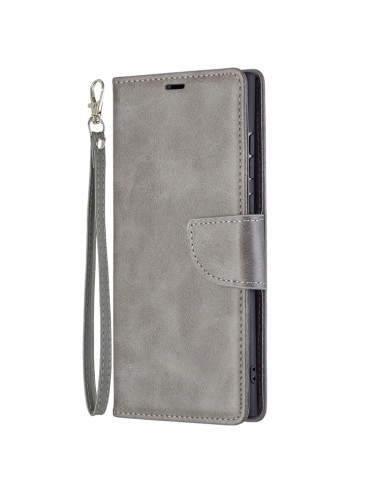 Cover Galaxy S22 Ultra 5G Pelle Flip Grigio | Melacompro