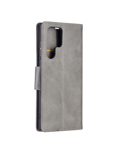 Cover Galaxy S22 Ultra 5G Pelle Flip Grigio | Melacompro