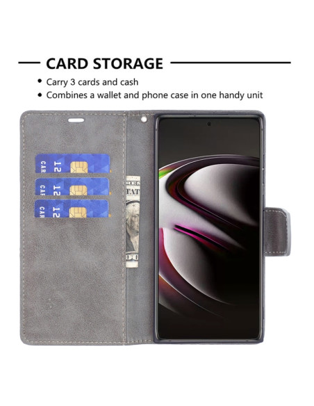 Cover Galaxy S22 Ultra 5G Pelle Flip Grigio | Melacompro