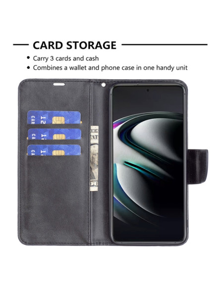 Cover Galaxy S22+ Pelle PU Blu Nero | Melacompro