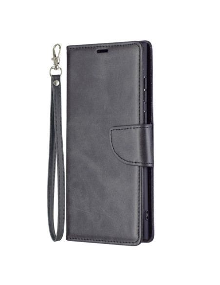 Cover Galaxy S22+ Pelle PU Blu Nero | Melacompro