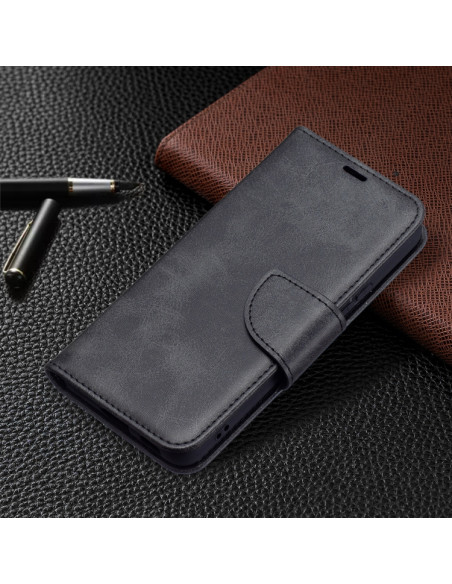 Cover Galaxy S22+ Pelle PU Blu Nero | Melacompro