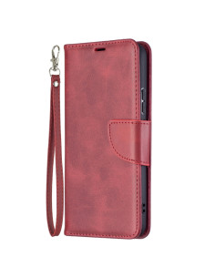 Cover Galaxy S22+ Pelle PU Blu Flip Multifunzione Rosso
