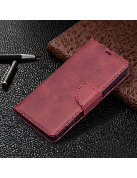 Cover Galaxy S22+ Pelle PU Blu Rosso | Melacompro