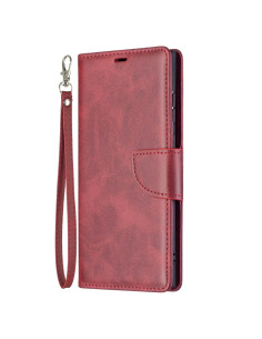 Cover Galaxy S22+ Pelle PU Blu Flip Multifunzione Rosso