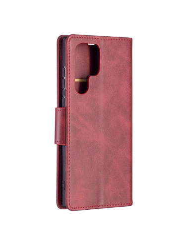 Cover Galaxy S22+ Pelle PU Blu Rosso | Melacompro