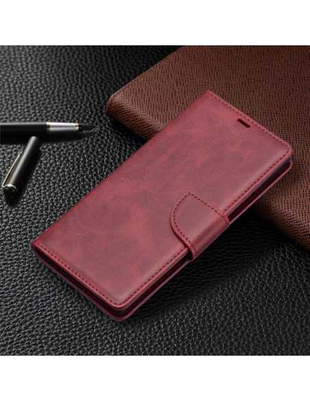 Cover Galaxy S22+ Pelle PU Blu Rosso | Melacompro