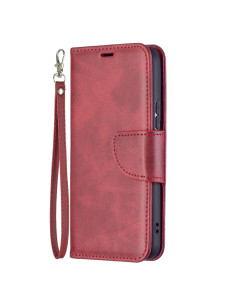 Cover Galaxy S22+ Pelle PU Blu Flip Multifunzione Rosso