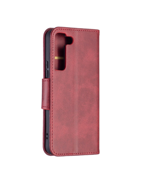 Cover Galaxy S22+ Pelle PU Blu Rosso | Melacompro