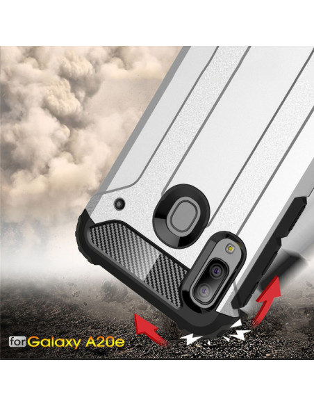 Cover Galaxy A20e TPU + PC Nero | Melacompro