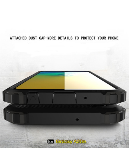 Cover Galaxy A20e TPU + PC Nero | Melacompro