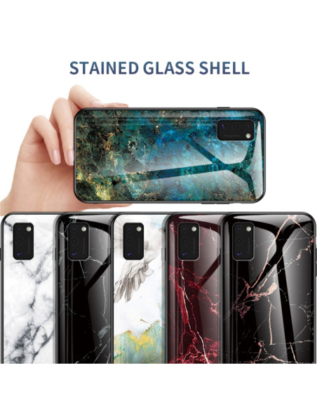 Cover Galaxy A41 Marmo Oro Nero | Melacompro