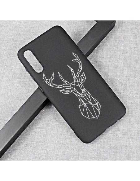 Cover Galaxy A50 TPU Alce Dipinto Blu | Melacompro