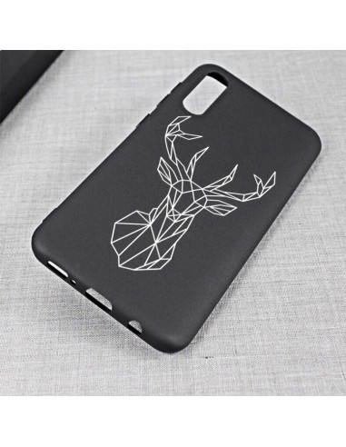 Cover Galaxy A50 TPU Alce Dipinto Blu | Melacompro