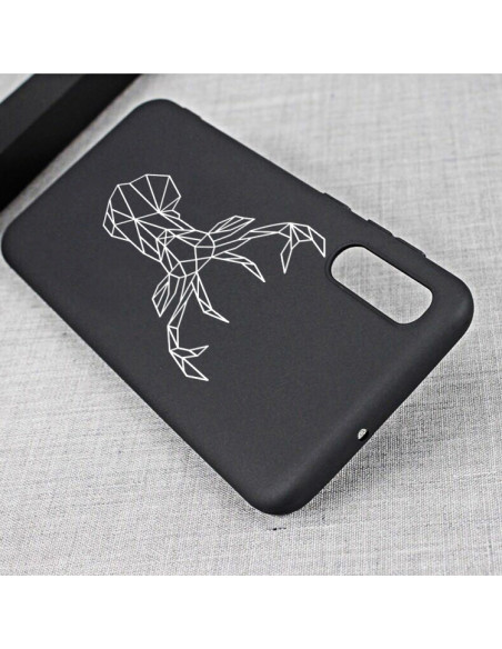 Cover Galaxy A50 TPU Alce Dipinto Blu | Melacompro