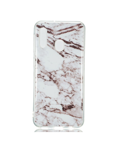 Cover Galaxy A20e Marmo Bianco TPU | Melacompro