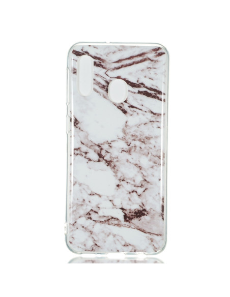 Cover Galaxy A20e Marmo Bianco TPU | Melacompro