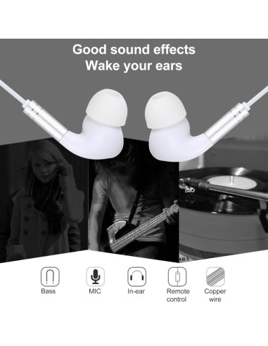 Earphone Silicone Coffee Bianco | Melacompro