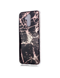 Cover Huawei Mate 20 Lite TPU Leopardato Marmo Nero