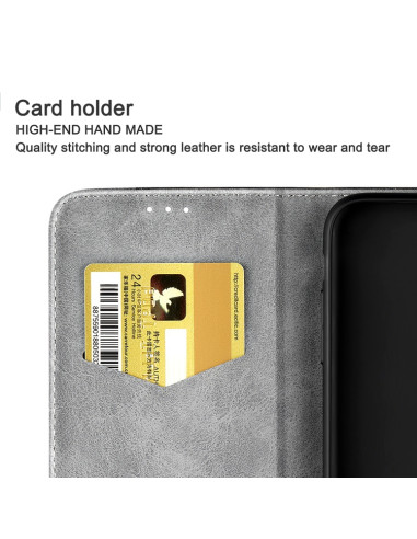 Cover Huawei Mate 20 Lite Pelle Grigia Grigio | Melacompro