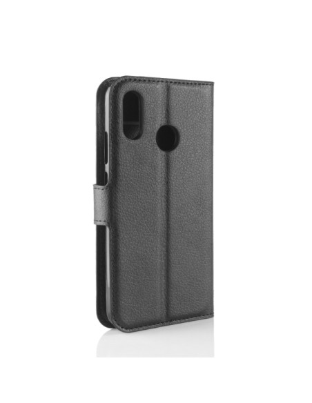 Cover Huawei P30 Lite Pelle Portafoglio Nero | Melacompro
