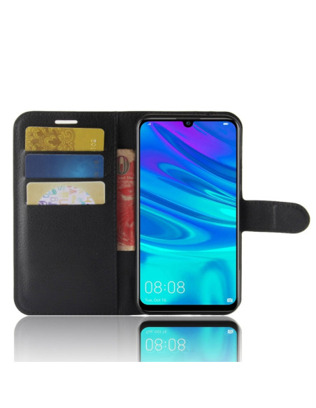 Cover Huawei P30 Lite Pelle Portafoglio Nero | Melacompro