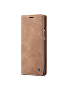 Cover Huawei P30 Lite Pelle Portafoglio Marrone