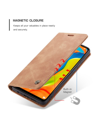 Cover Huawei P30 Lite Pelle Portafoglio Marrone | Melacompro