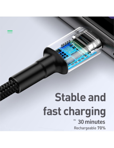 Cavo USB-C Baseus 100W 1m Bianco Oro | Melacompro