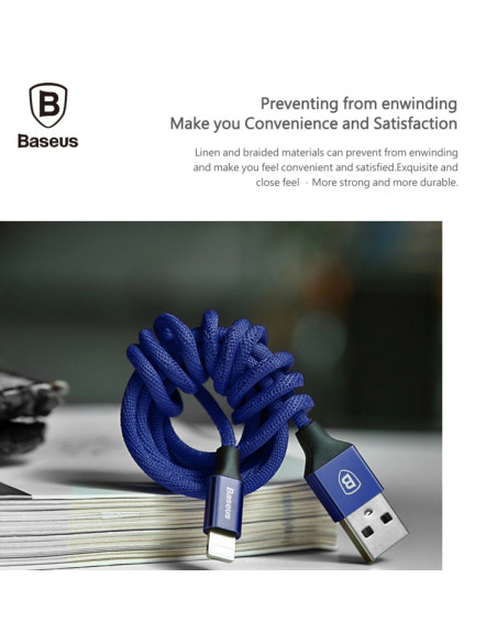 Cavo Lightning Baseus 1.8m Blu Blu Navy | Melacompro