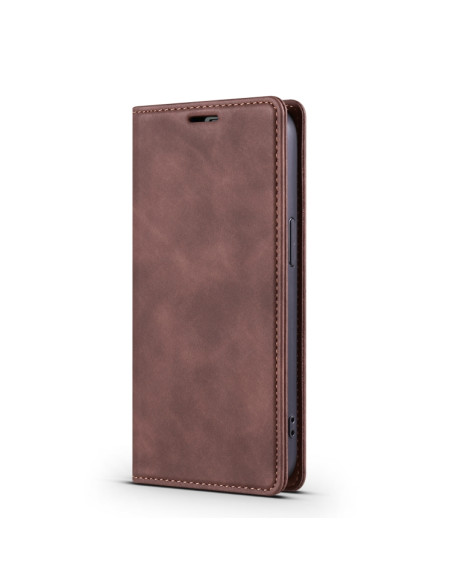 Cover iPhone 13 Pelle Portafoglio Marrone | Melacompro