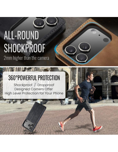 Cover iPhone 17 Pro Max Pelle Caffè Nero | Melacompro