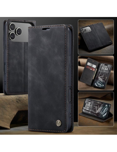 Cover iPhone 17 Pro Max Pelle Caffè Nero | Melacompro