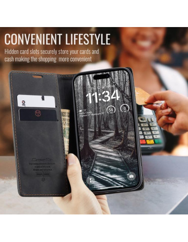 Cover iPhone 17 Pro Max Pelle Caffè Nero | Melacompro