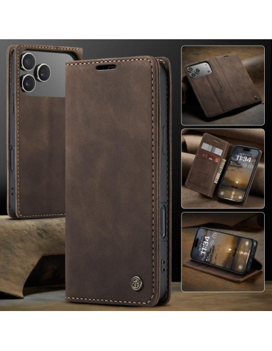 Cover iPhone 17 Pro Max Pelle Caffè | Melacompro