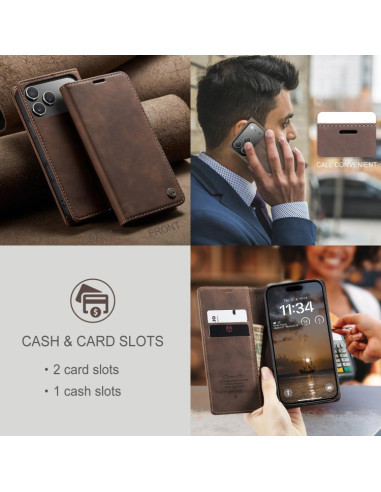 Cover iPhone 17 Pro Max Pelle Caffè | Melacompro