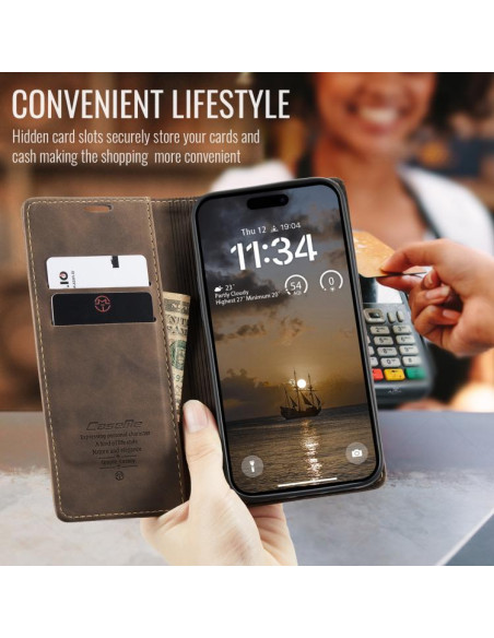 Cover iPhone 17 Pro Max Pelle Caffè | Melacompro