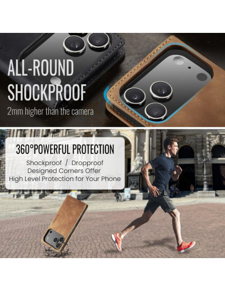 Cover iPhone 17 Pro Pelle Marrone | Melacompro