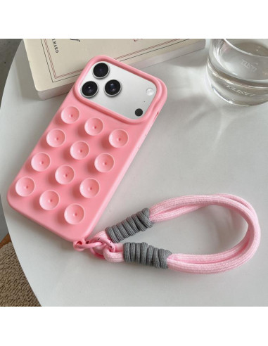 Cover iPhone 17 Pro Max Silicone Rosa | Melacompro