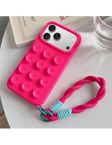 Cover iPhone 17 Pro Silicone Rosa | Melacompro