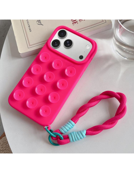 Cover iPhone 17 Pro Silicone Rosa | Melacompro