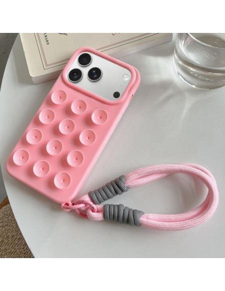 Cover iPhone 17 Pro Silicone Rosa | Melacompro