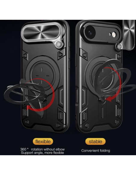 Cover iPhone Air Denim MagSafe Blu Scuro Nero | Melacompro