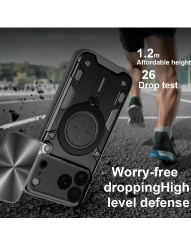 Cover iPhone 17 Pro Max Denim Blu Scuro Nero | Melacompro