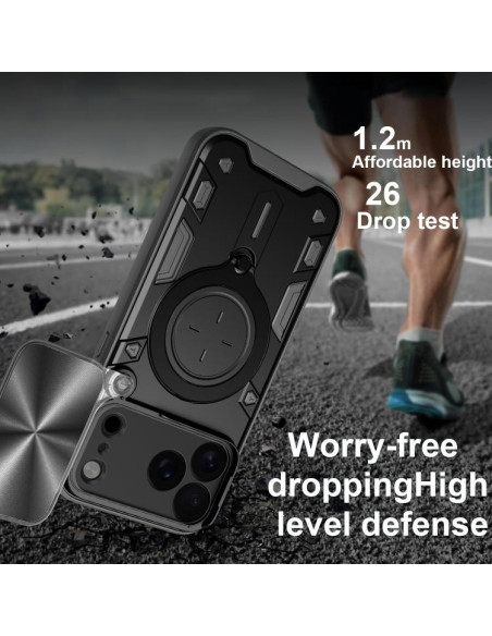 Cover iPhone 17 Pro Max Denim Blu Scuro Nero | Melacompro